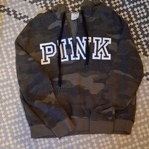 PINK Victoria's Secret Gray Camouflage Hoodie